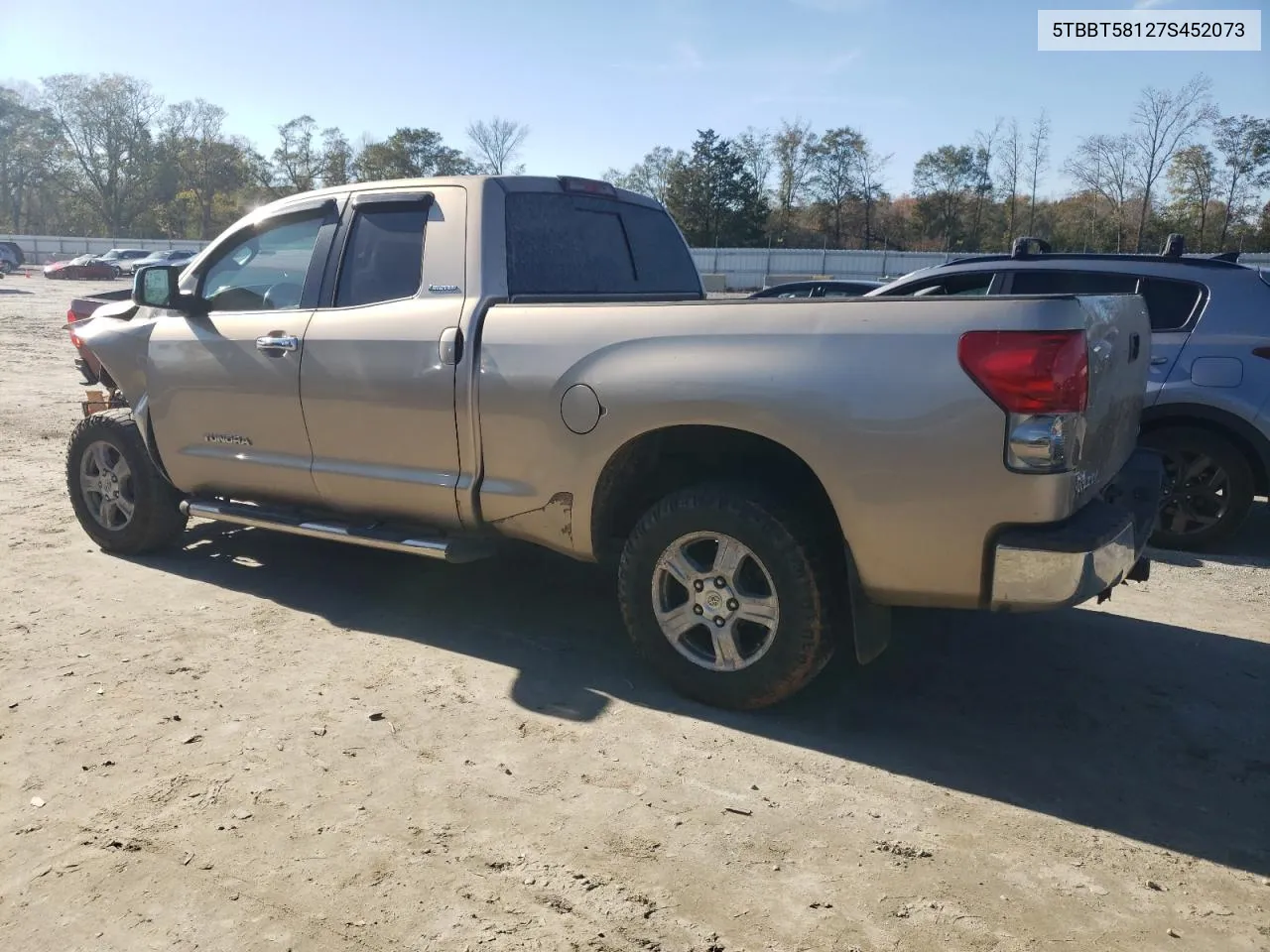 2007 Toyota Tundra Double Cab Limited VIN: 5TBBT58127S452073 Lot: 80461214