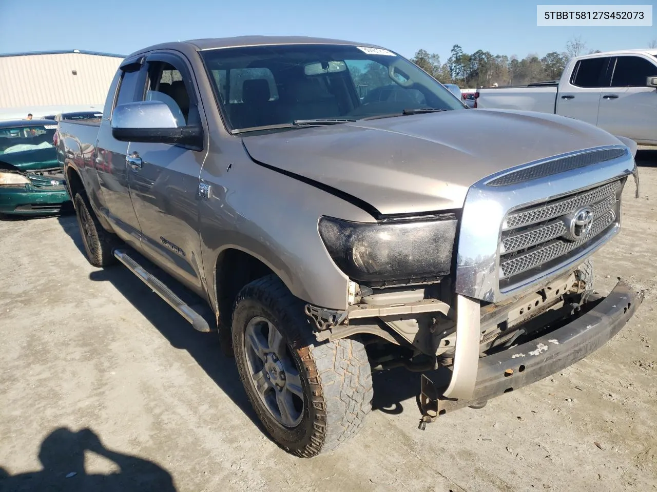 2007 Toyota Tundra Double Cab Limited VIN: 5TBBT58127S452073 Lot: 80461214