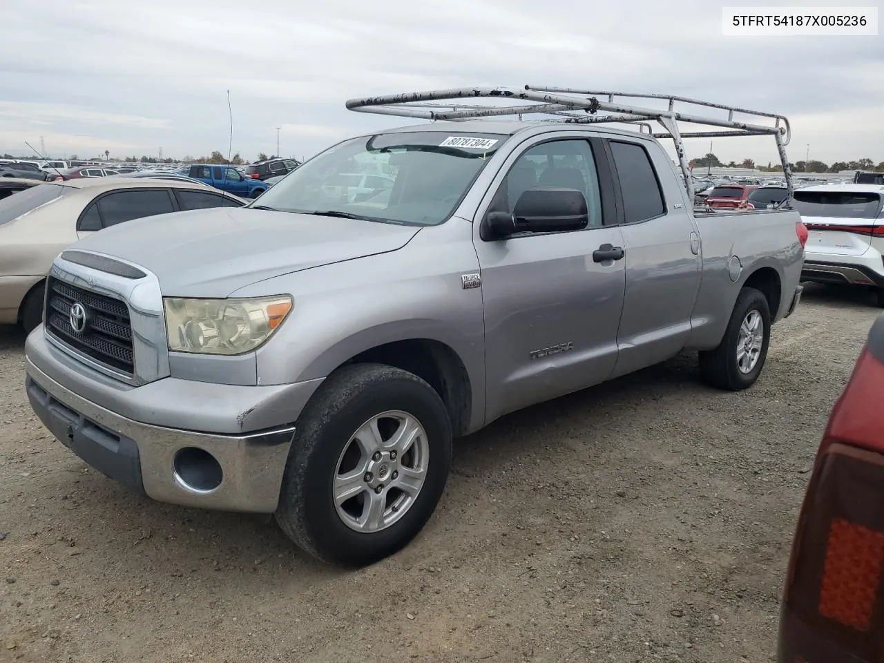 2007 Toyota Tundra Double Cab Sr5 VIN: 5TFRT54187X005236 Lot: 80787304