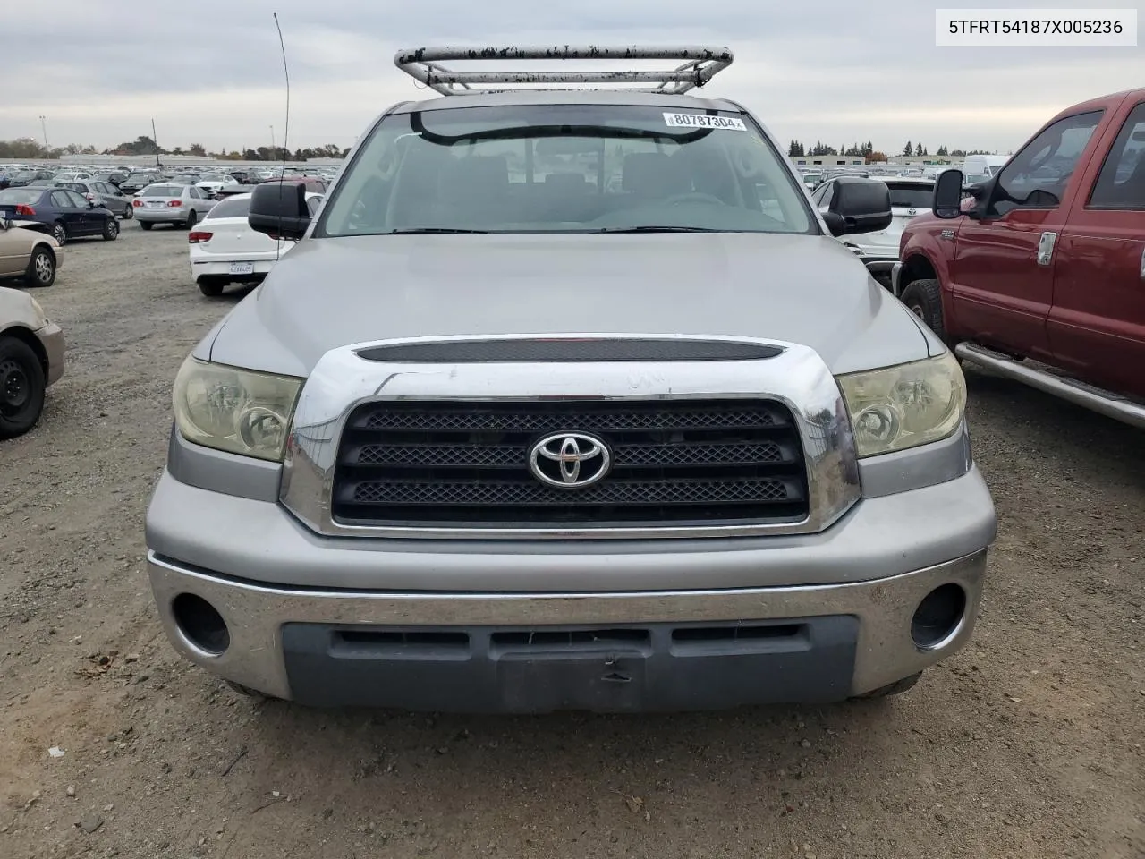 2007 Toyota Tundra Double Cab Sr5 VIN: 5TFRT54187X005236 Lot: 80787304