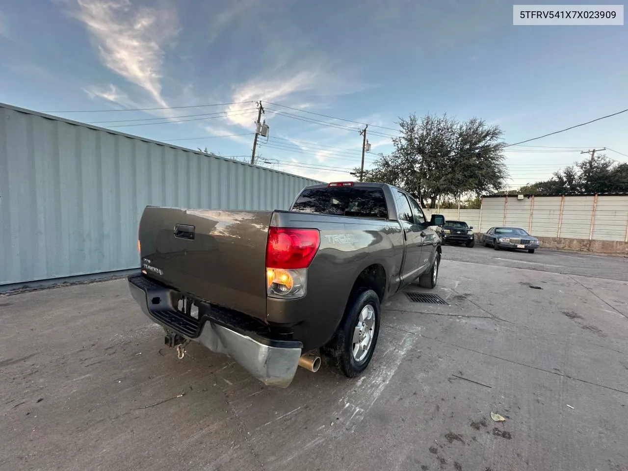 2007 Toyota Tundra Double Cab Sr5 VIN: 5TFRV541X7X023909 Lot: 80802124