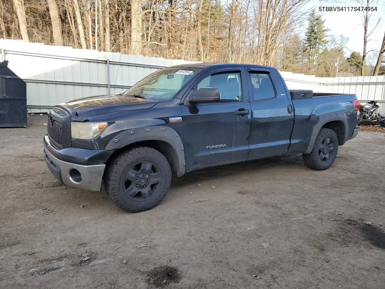 2007 Toyota Tundra Double Cab Sr5 VIN: 5TBBV54117S474954 Lot: 80872954