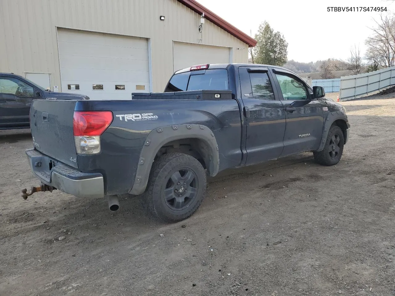 2007 Toyota Tundra Double Cab Sr5 VIN: 5TBBV54117S474954 Lot: 80872954