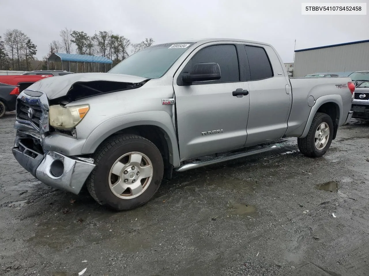 2007 Toyota Tundra Double Cab Sr5 VIN: 5TBBV54107S452458 Lot: 80955494