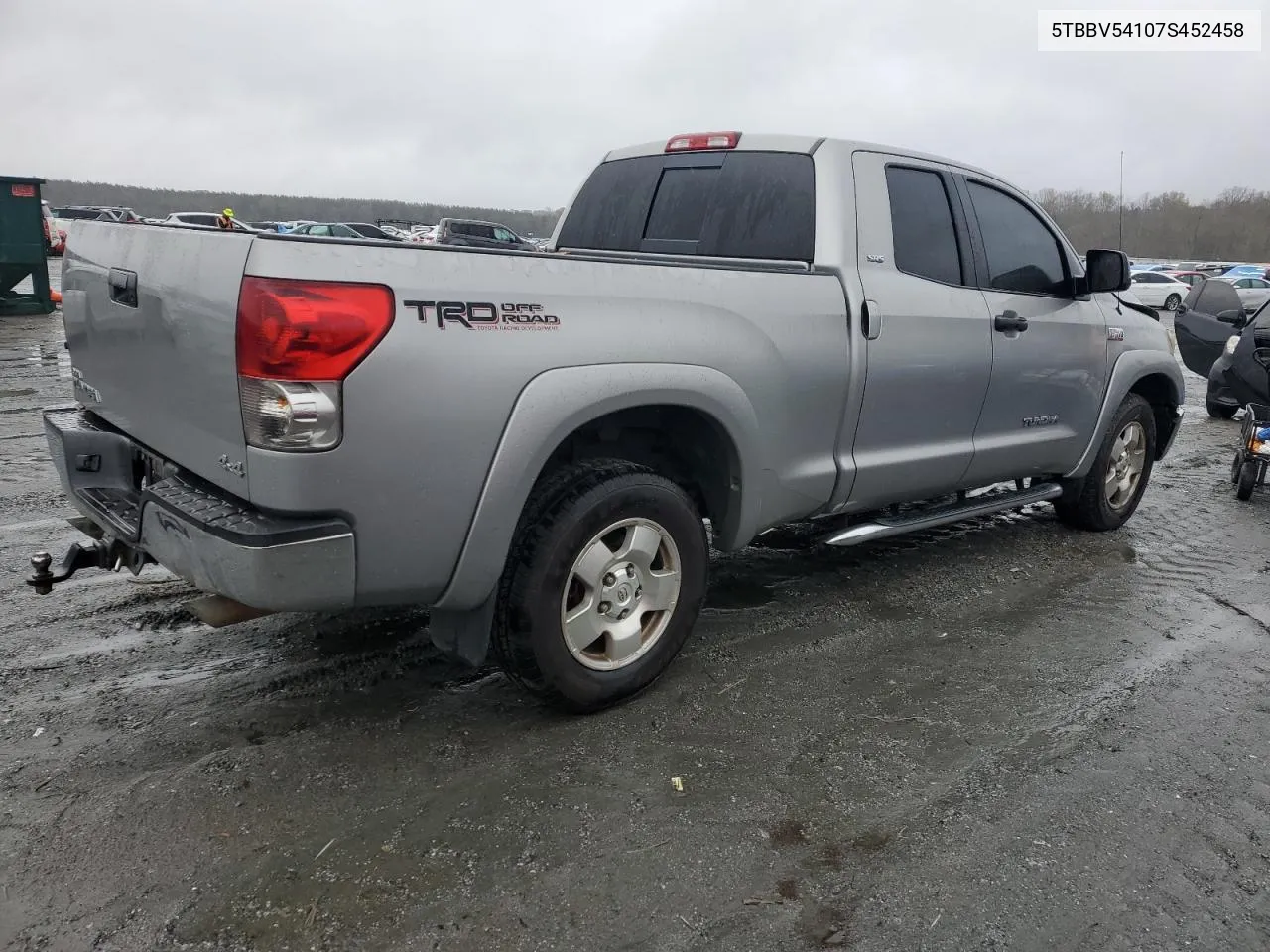 2007 Toyota Tundra Double Cab Sr5 VIN: 5TBBV54107S452458 Lot: 80955494