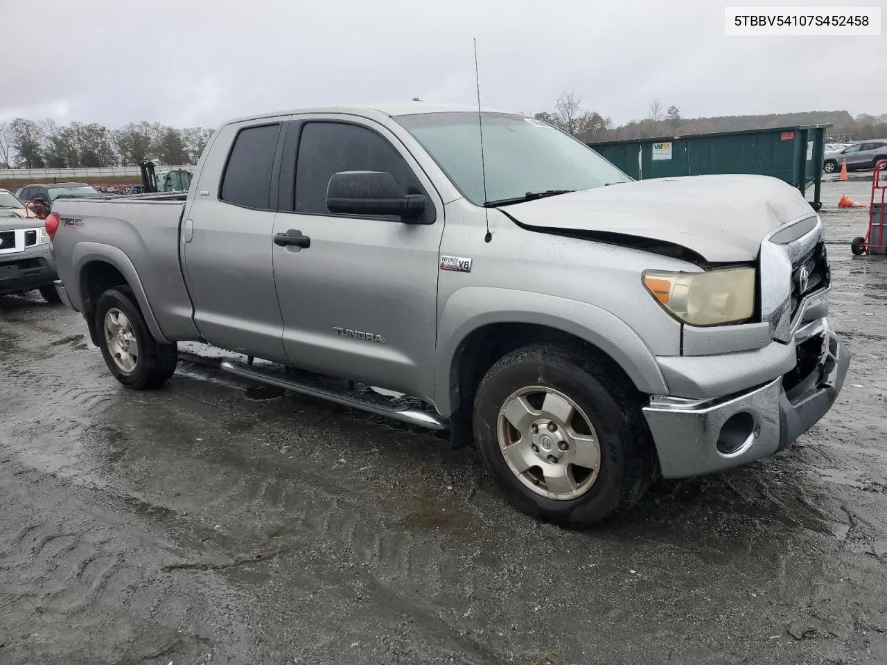 2007 Toyota Tundra Double Cab Sr5 VIN: 5TBBV54107S452458 Lot: 80955494