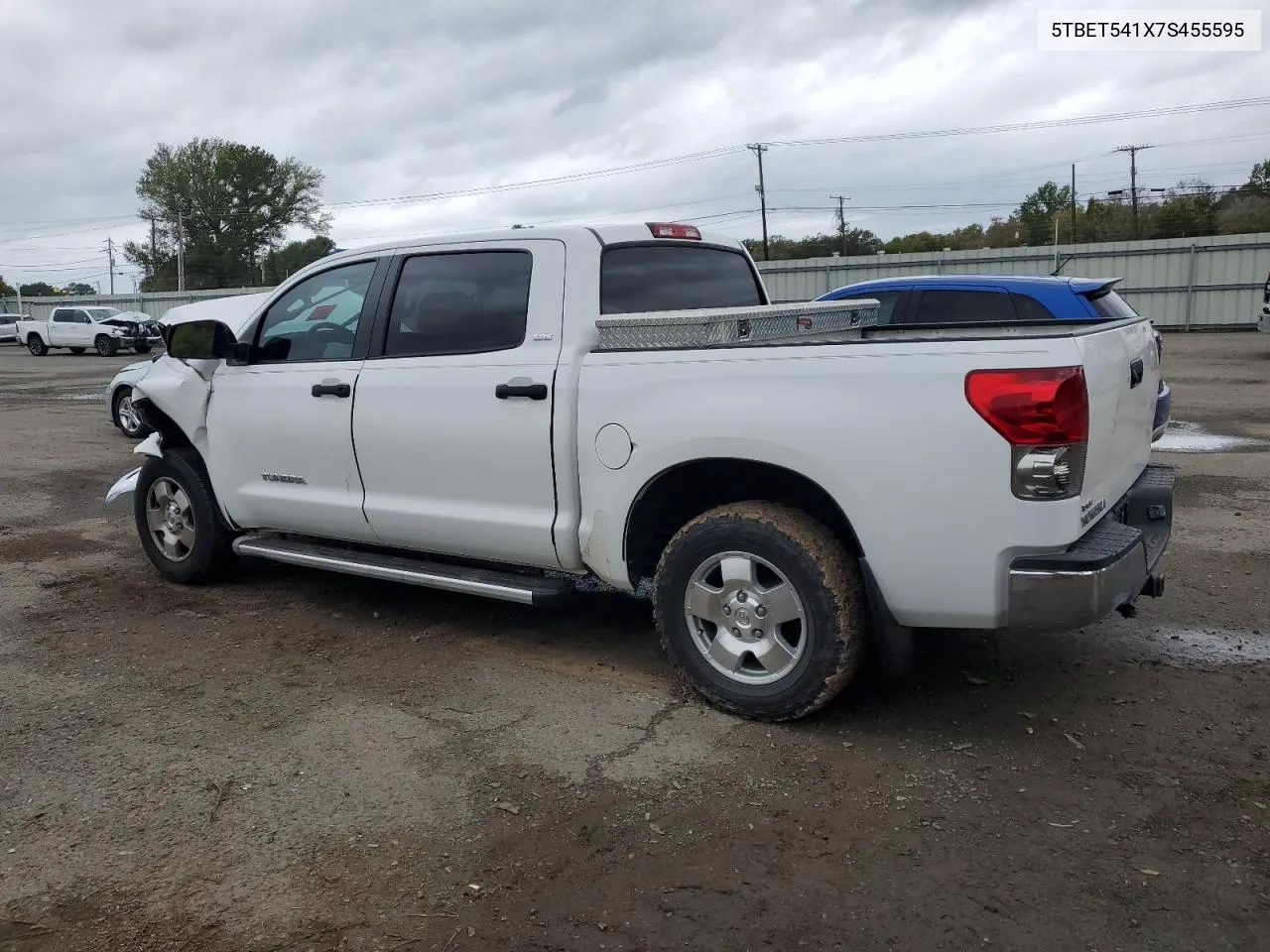 2007 Toyota Tundra Crewmax Sr5 VIN: 5TBET541X7S455595 Lot: 81287554