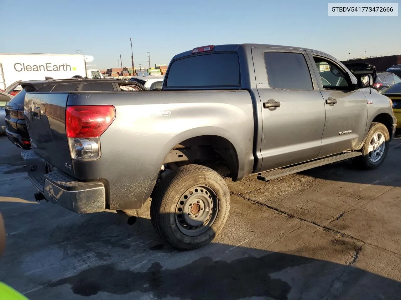 2007 Toyota Tundra Crewmax Sr5 VIN: 5TBDV54177S472666 Lot: 81801394