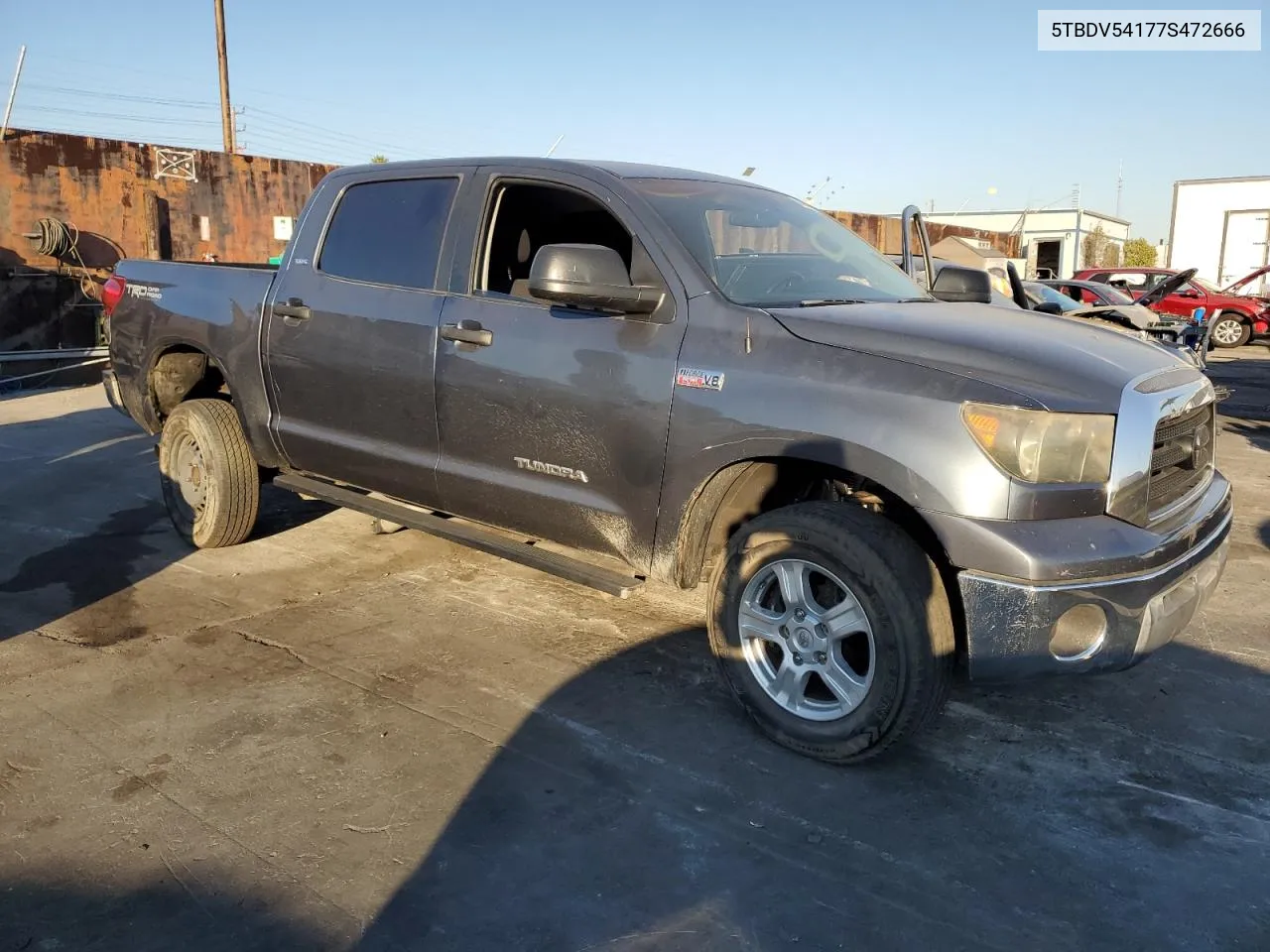 2007 Toyota Tundra Crewmax Sr5 VIN: 5TBDV54177S472666 Lot: 81801394