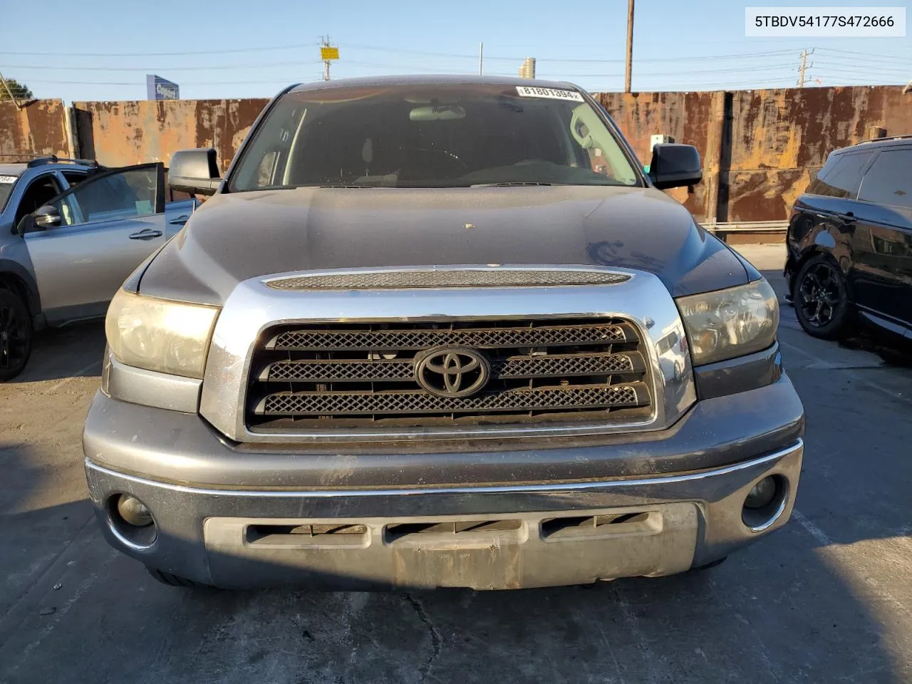 2007 Toyota Tundra Crewmax Sr5 VIN: 5TBDV54177S472666 Lot: 81801394