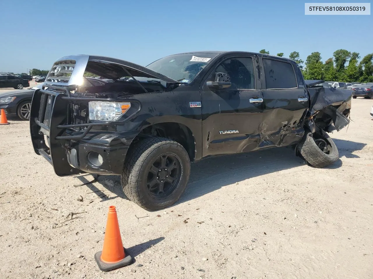 2008 Toyota Tundra Crewmax Limited VIN: 5TFEV58108X050319 Lot: 58202303