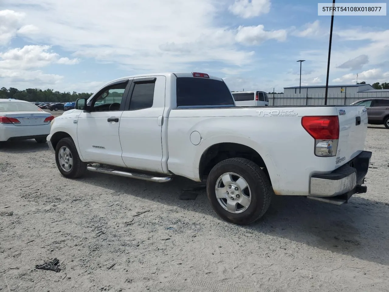 2008 Toyota Tundra Double Cab VIN: 5TFRT54108X018077 Lot: 59015054