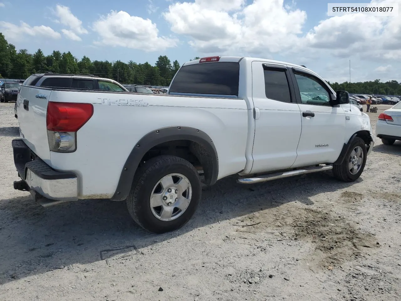 2008 Toyota Tundra Double Cab VIN: 5TFRT54108X018077 Lot: 59015054