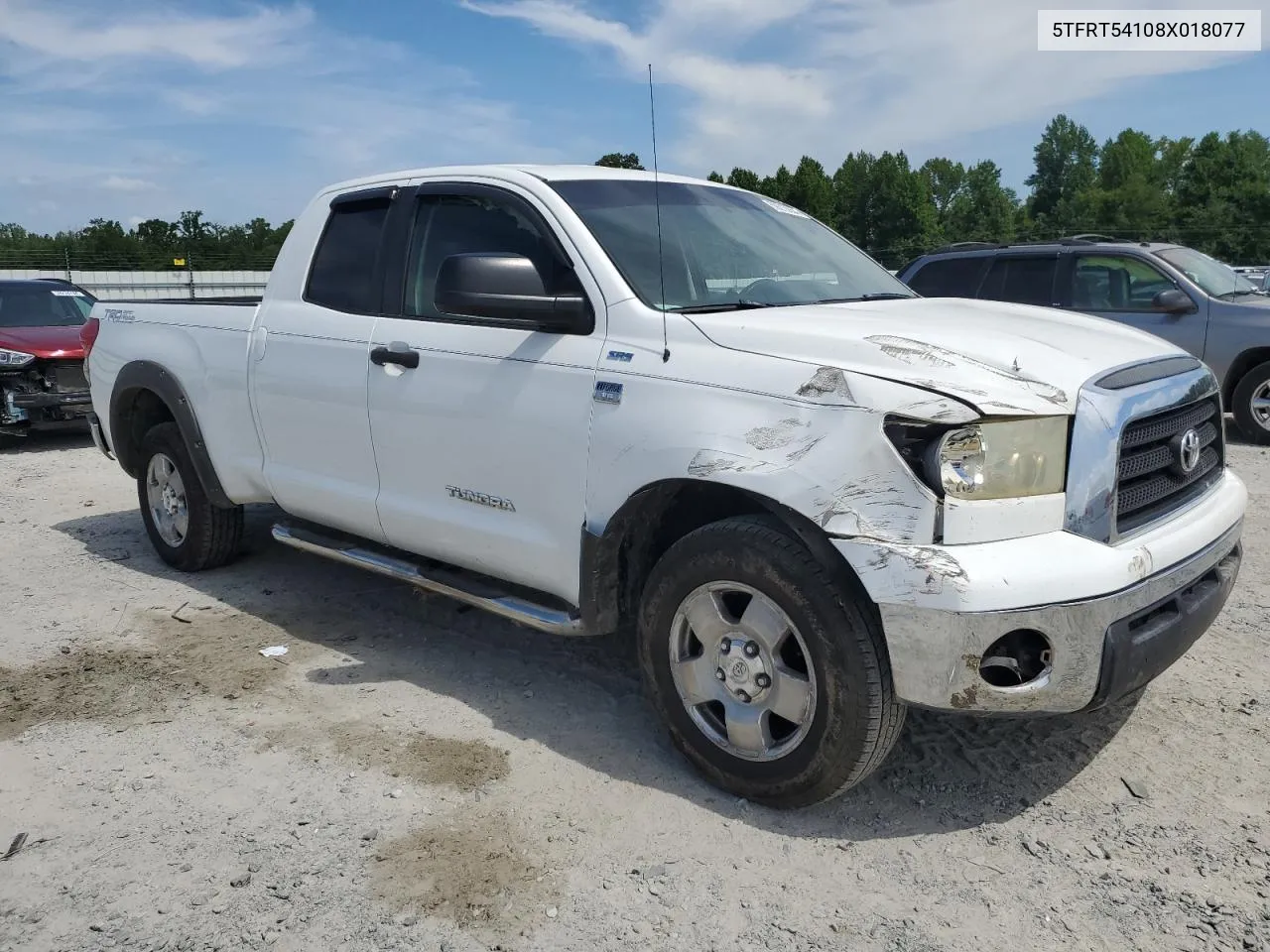 2008 Toyota Tundra Double Cab VIN: 5TFRT54108X018077 Lot: 59015054