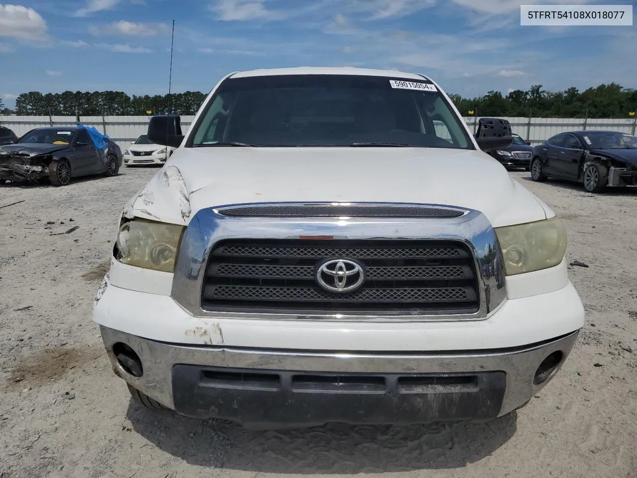 2008 Toyota Tundra Double Cab VIN: 5TFRT54108X018077 Lot: 59015054