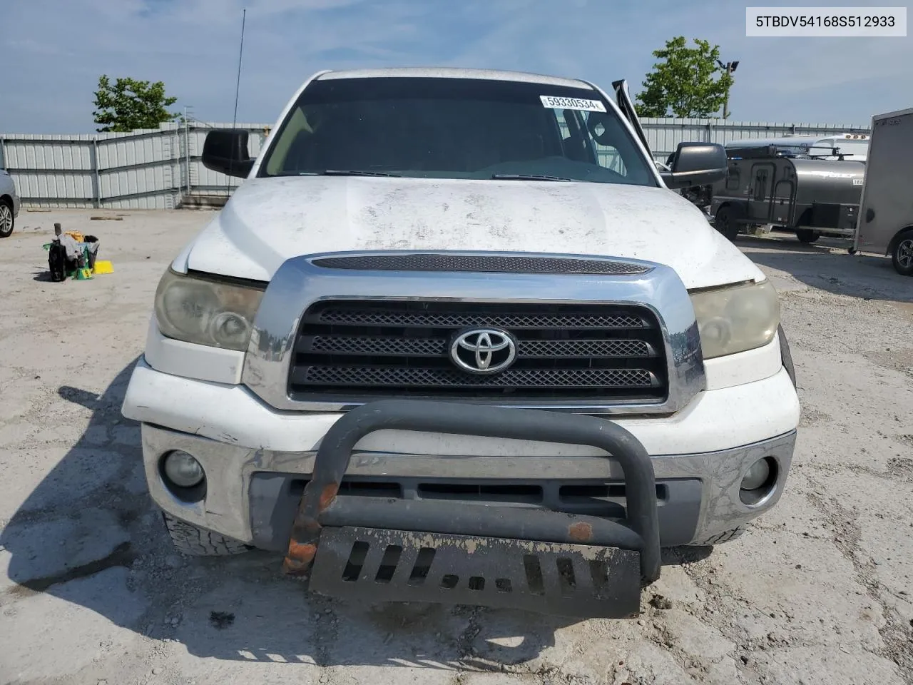 2008 Toyota Tundra Crewmax VIN: 5TBDV54168S512933 Lot: 59330534