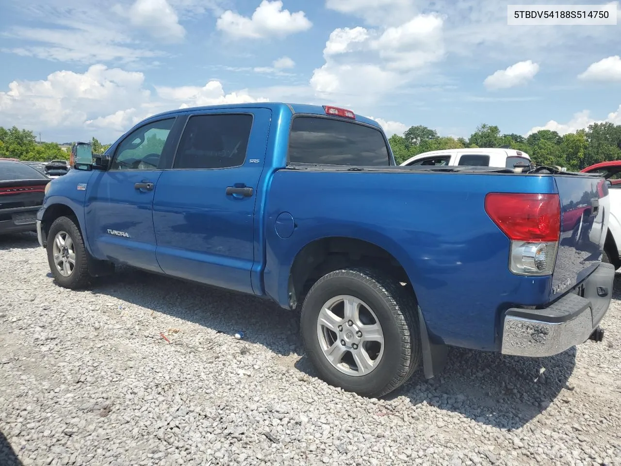 2008 Toyota Tundra Crewmax VIN: 5TBDV54188S514750 Lot: 62746264