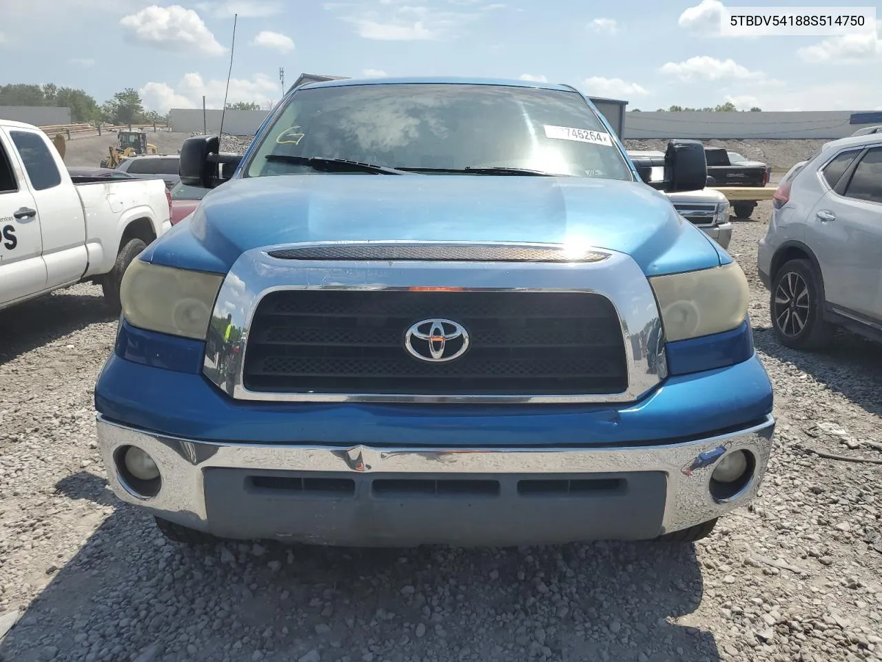 2008 Toyota Tundra Crewmax VIN: 5TBDV54188S514750 Lot: 62746264