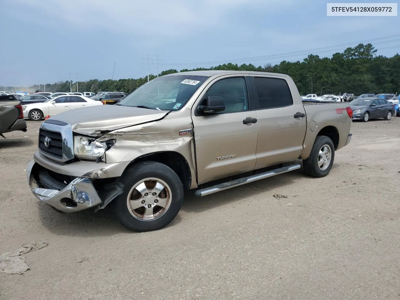 2008 Toyota Tundra Crewmax VIN: 5TFEV54128X059772 Lot: 63852784