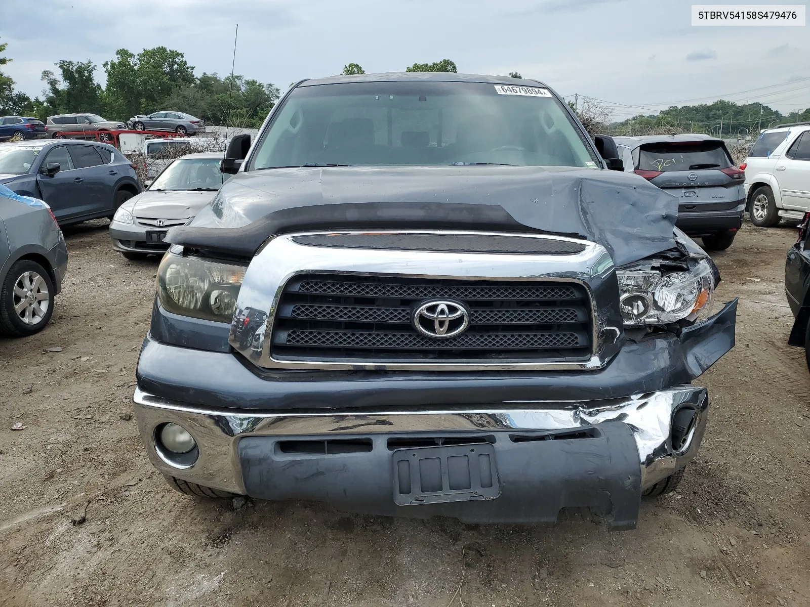 2008 Toyota Tundra Double Cab VIN: 5TBRV54158S479476 Lot: 64679894