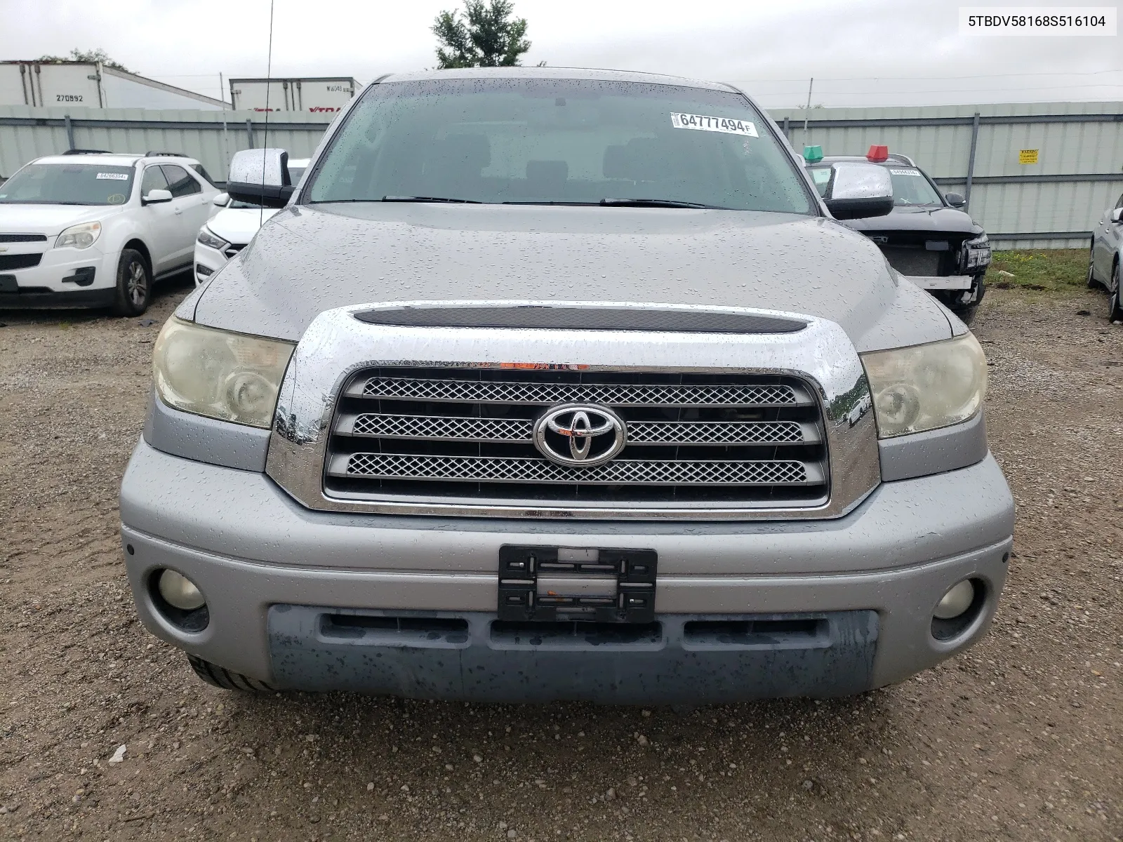 2008 Toyota Tundra Crewmax Limited VIN: 5TBDV58168S516104 Lot: 64777494