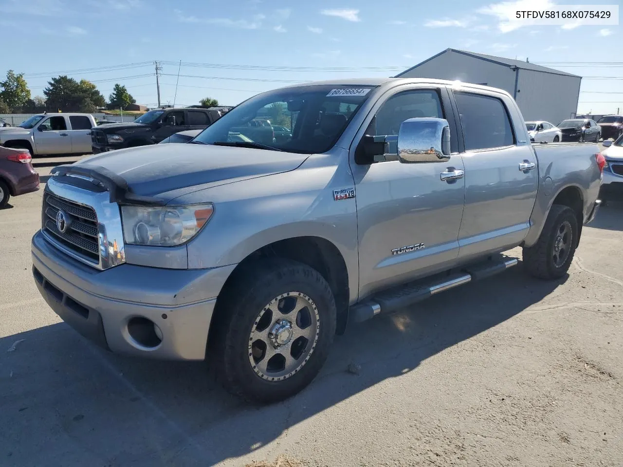 2008 Toyota Tundra Crewmax Limited VIN: 5TFDV58168X075429 Lot: 66756654