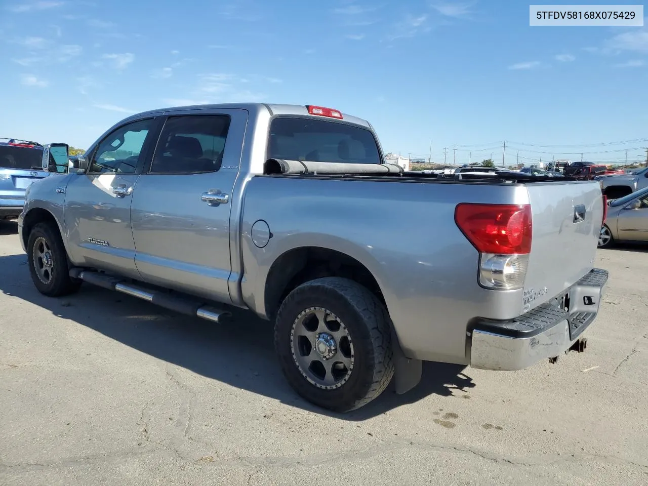 2008 Toyota Tundra Crewmax Limited VIN: 5TFDV58168X075429 Lot: 66756654