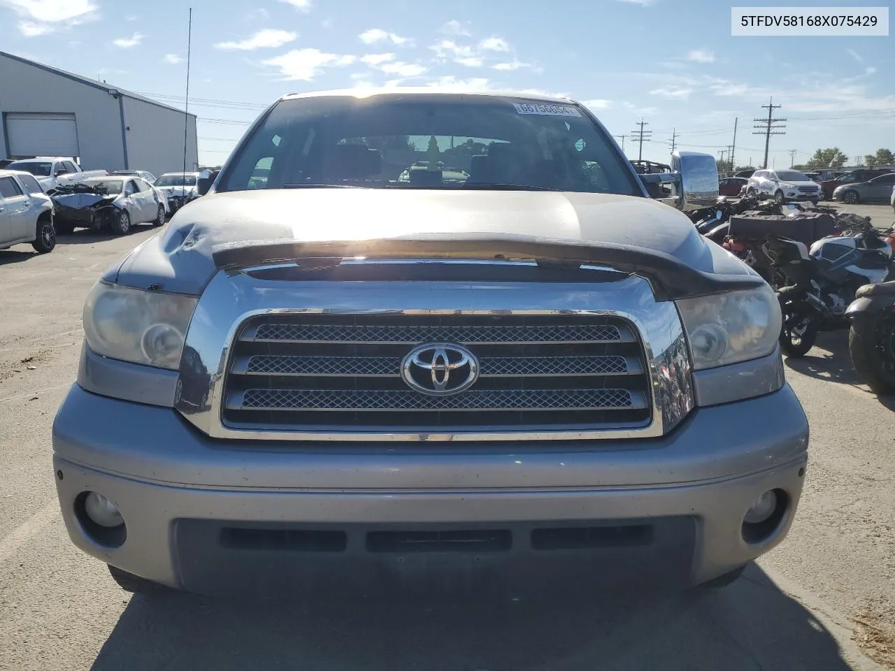 2008 Toyota Tundra Crewmax Limited VIN: 5TFDV58168X075429 Lot: 66756654