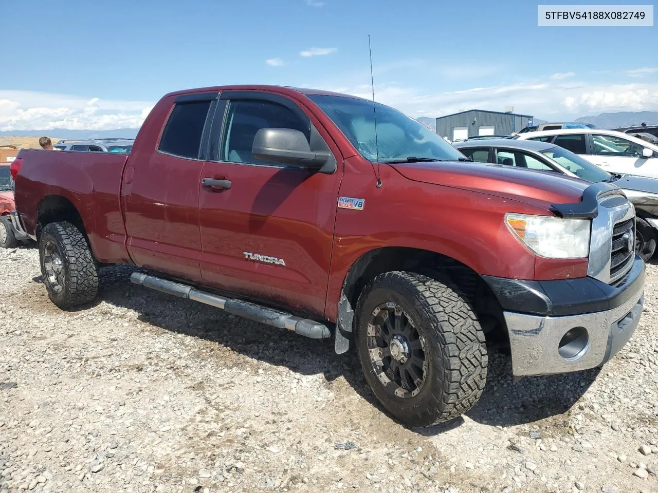 2008 Toyota Tundra Double Cab VIN: 5TFBV54188X082749 Lot: 67406584