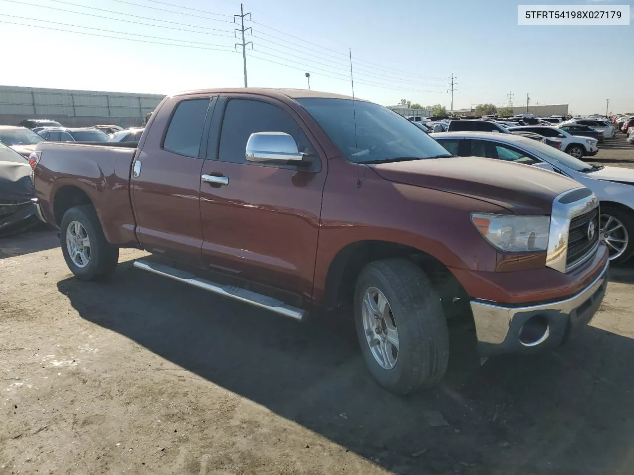 2008 Toyota Tundra Double Cab VIN: 5TFRT54198X027179 Lot: 67668154