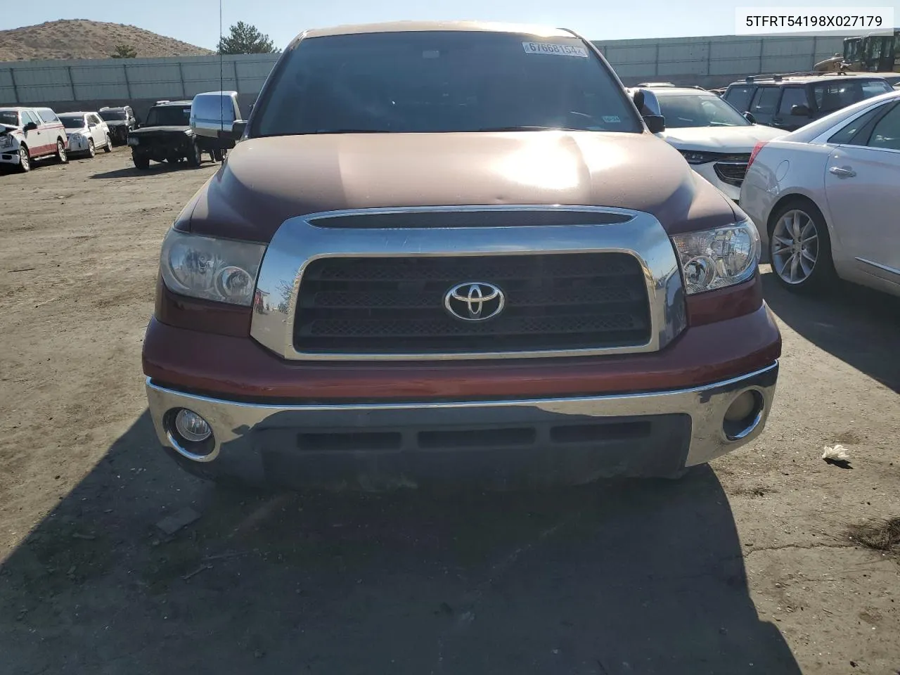 2008 Toyota Tundra Double Cab VIN: 5TFRT54198X027179 Lot: 67668154