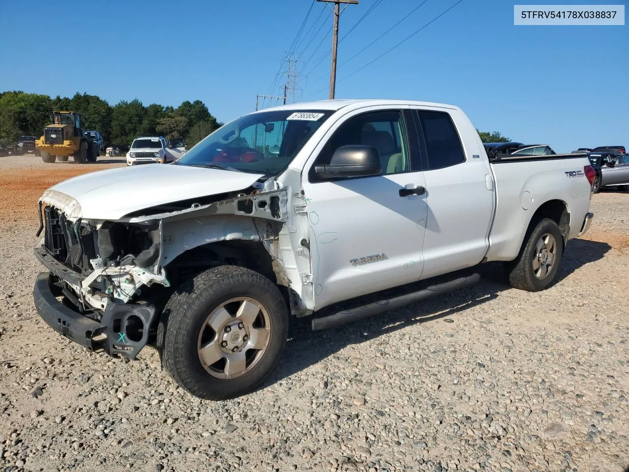 5TFRV54178X038837 2008 Toyota Tundra Double Cab