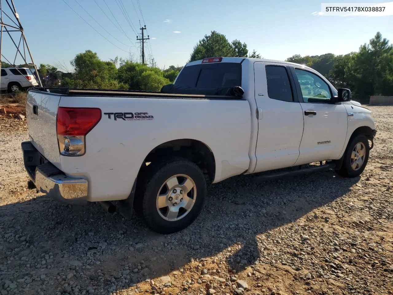 2008 Toyota Tundra Double Cab VIN: 5TFRV54178X038837 Lot: 67883854