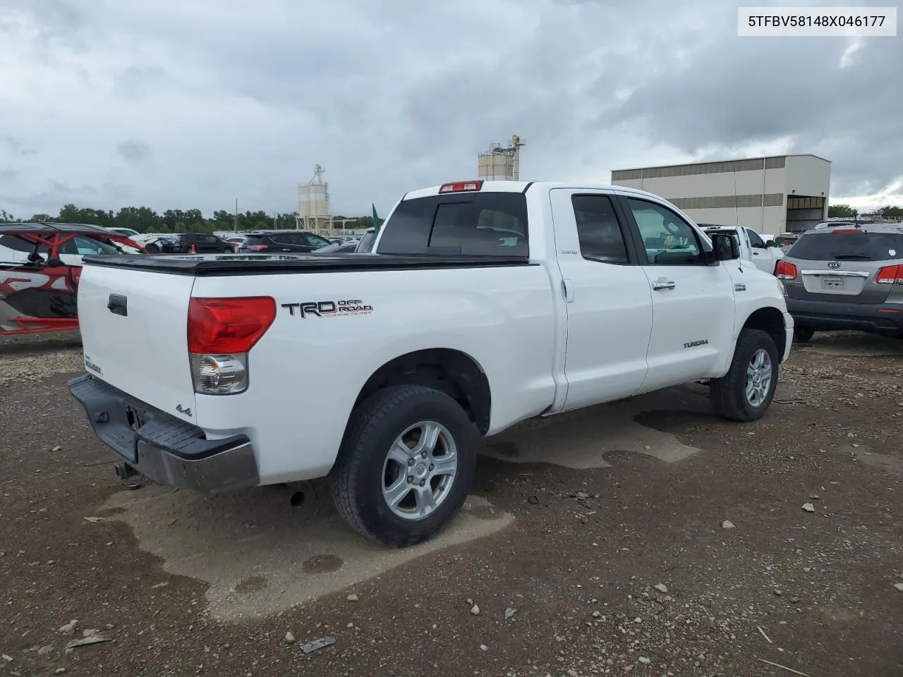 2008 Toyota Tundra Double Cab Limited VIN: 5TFBV58148X046177 Lot: 68654644