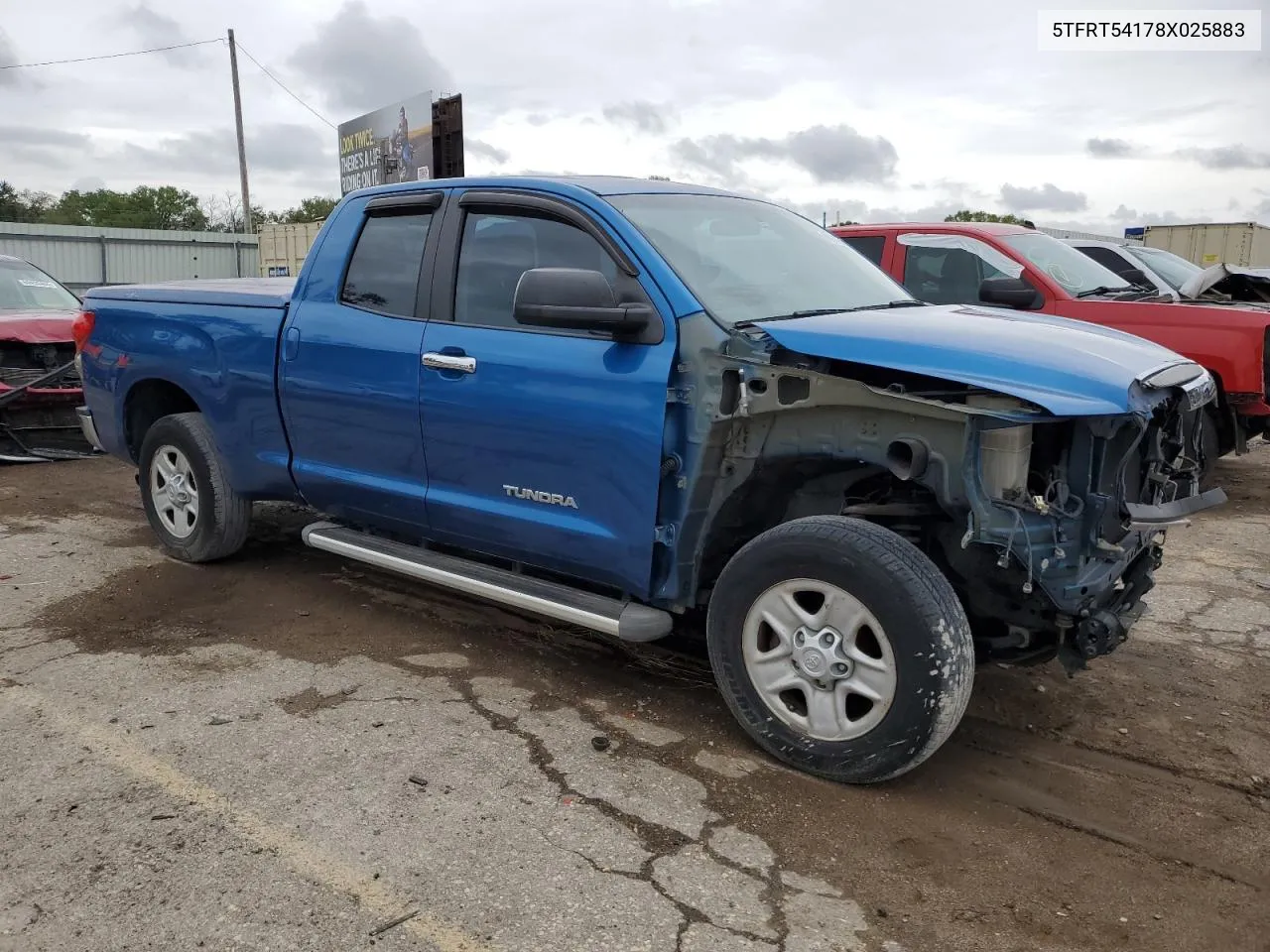 2008 Toyota Tundra Double Cab VIN: 5TFRT54178X025883 Lot: 68910994