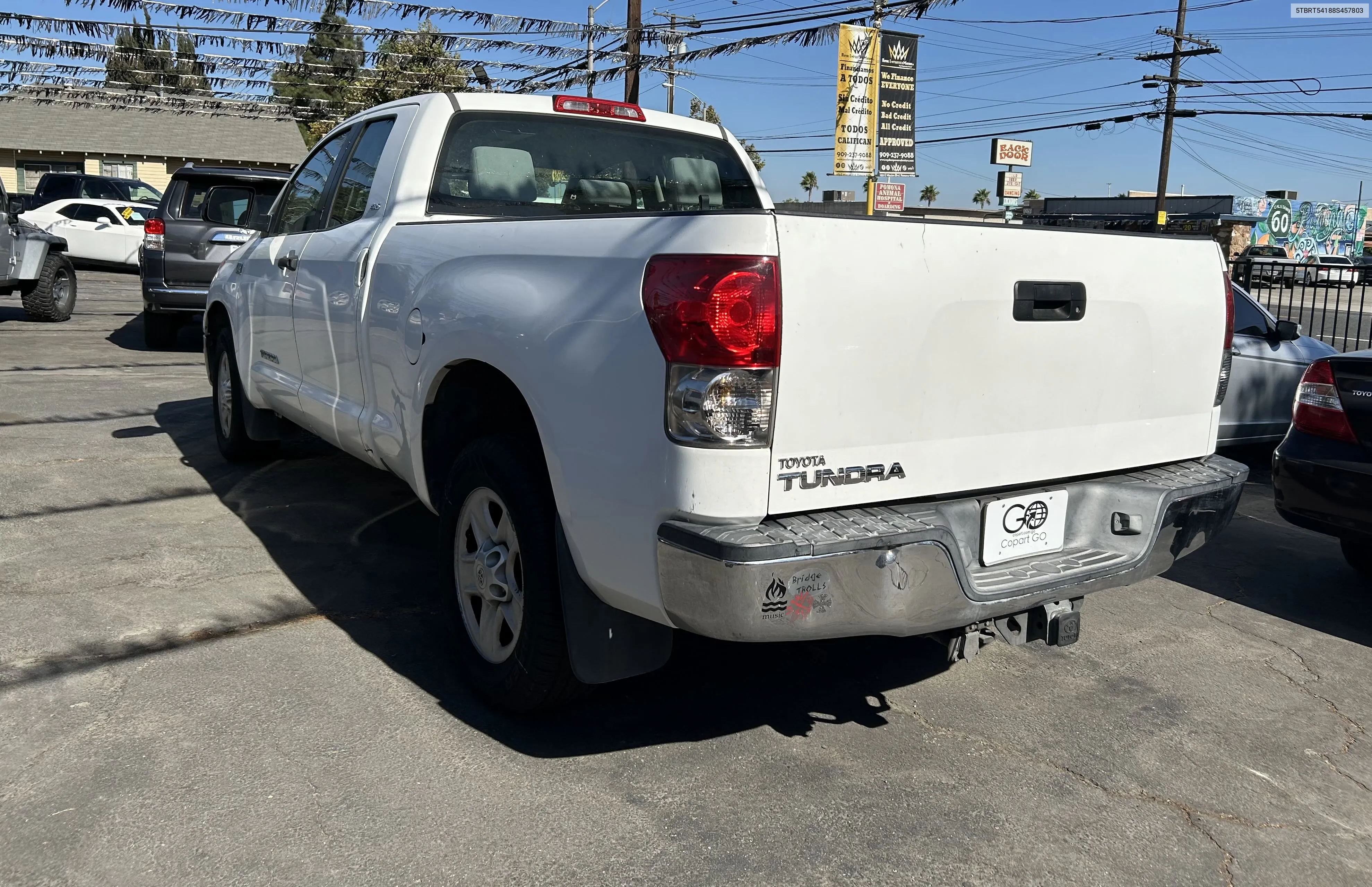 2008 Toyota Tundra Double Cab VIN: 5TBRT54188S457803 Lot: 69248224