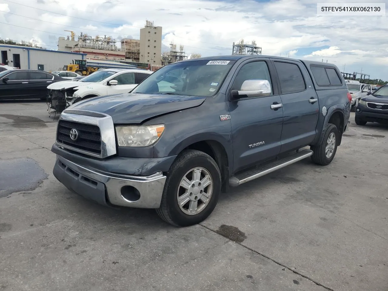 2008 Toyota Tundra Crewmax VIN: 5TFEV541X8X062130 Lot: 69314104