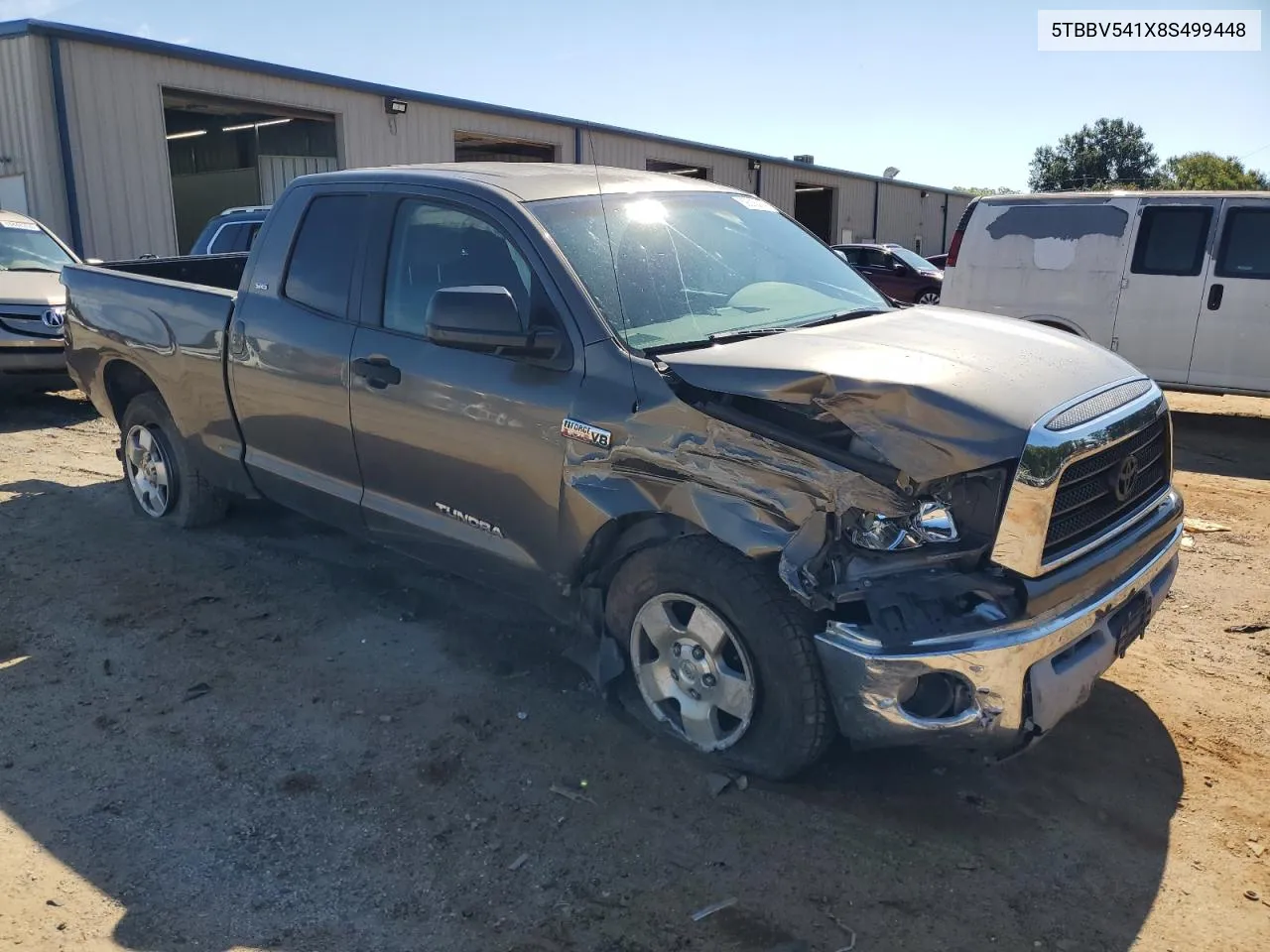 2008 Toyota Tundra Double Cab VIN: 5TBBV541X8S499448 Lot: 69318414