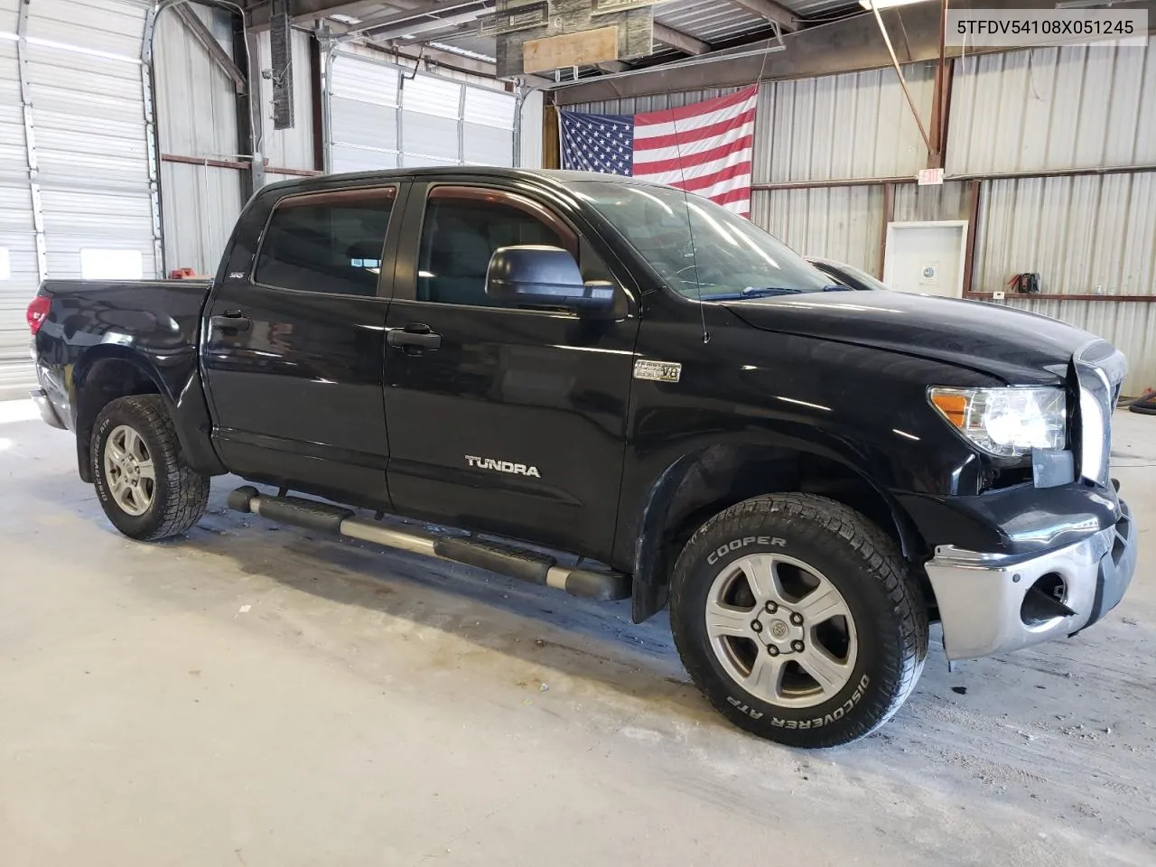 2008 Toyota Tundra Crewmax VIN: 5TFDV54108X051245 Lot: 69612754