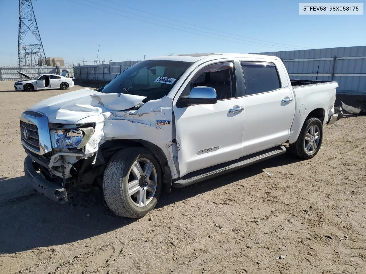 2008 Toyota Tundra Crewmax Limited VIN: 5TFEV58198X058175 Lot: 69653664