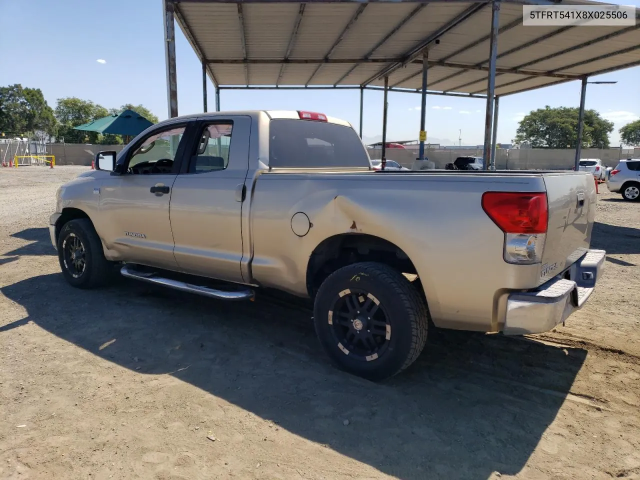 5TFRT541X8X025506 2008 Toyota Tundra Double Cab