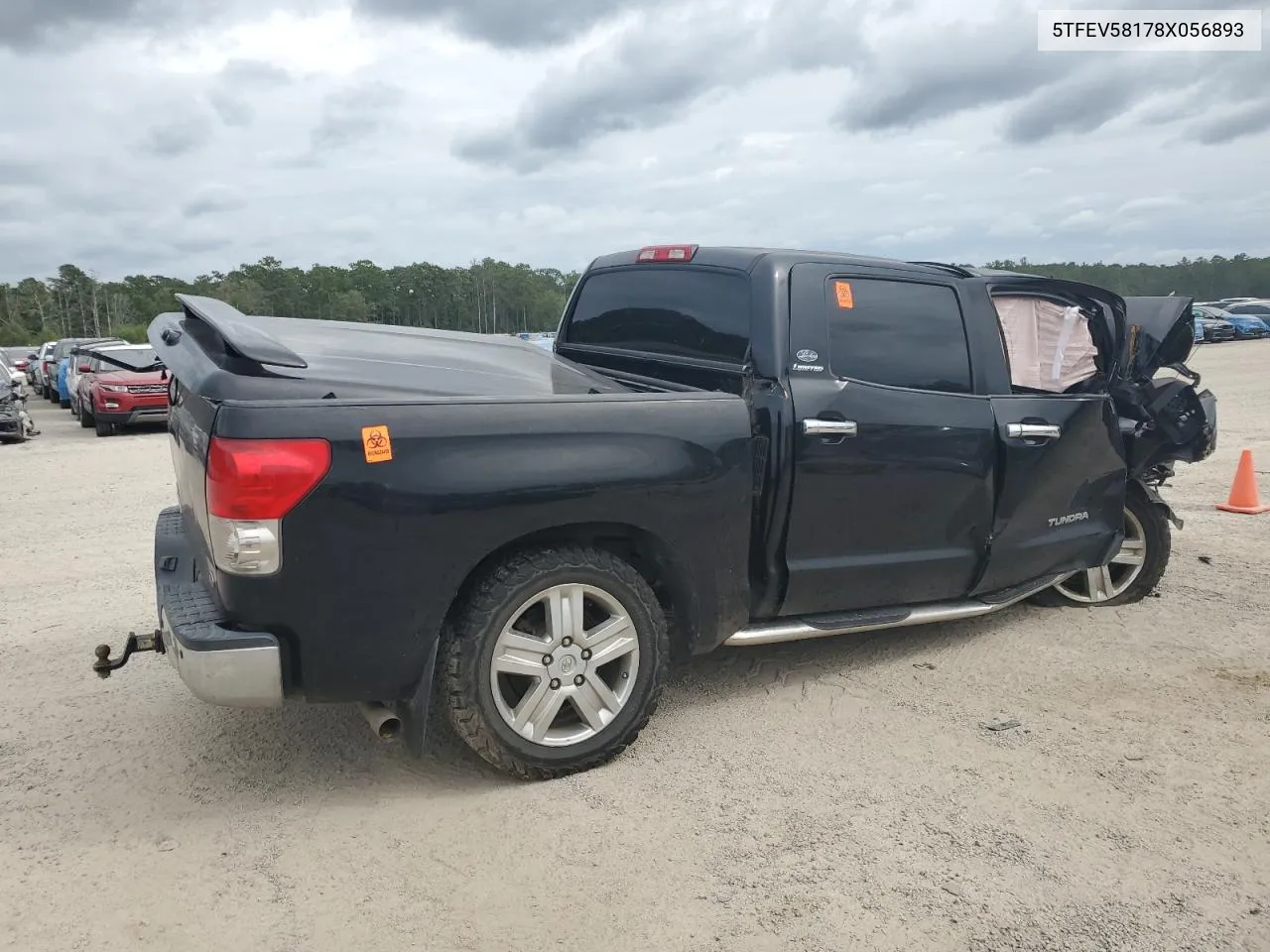 2008 Toyota Tundra Crewmax Limited VIN: 5TFEV58178X056893 Lot: 70182644