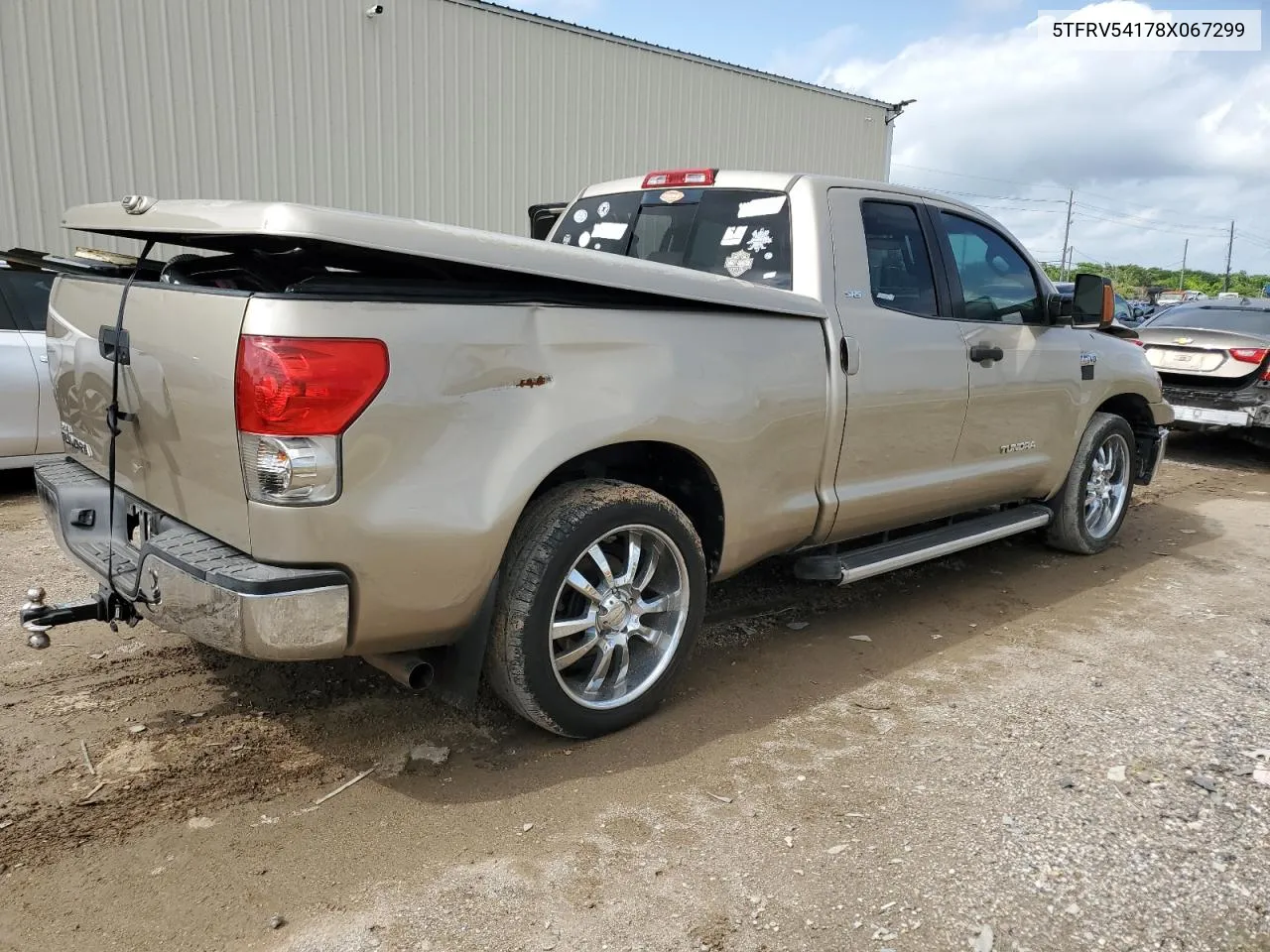 2008 Toyota Tundra Double Cab VIN: 5TFRV54178X067299 Lot: 70323614