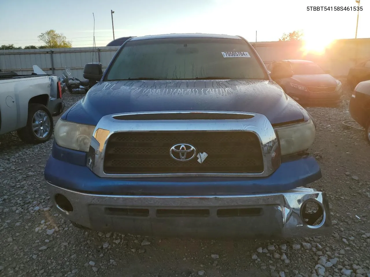 2008 Toyota Tundra Double Cab VIN: 5TBBT54158S461535 Lot: 70505704