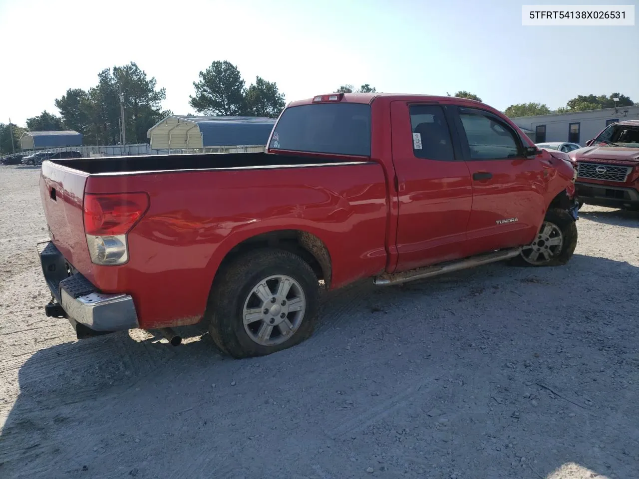 2008 Toyota Tundra Double Cab VIN: 5TFRT54138X026531 Lot: 70508174