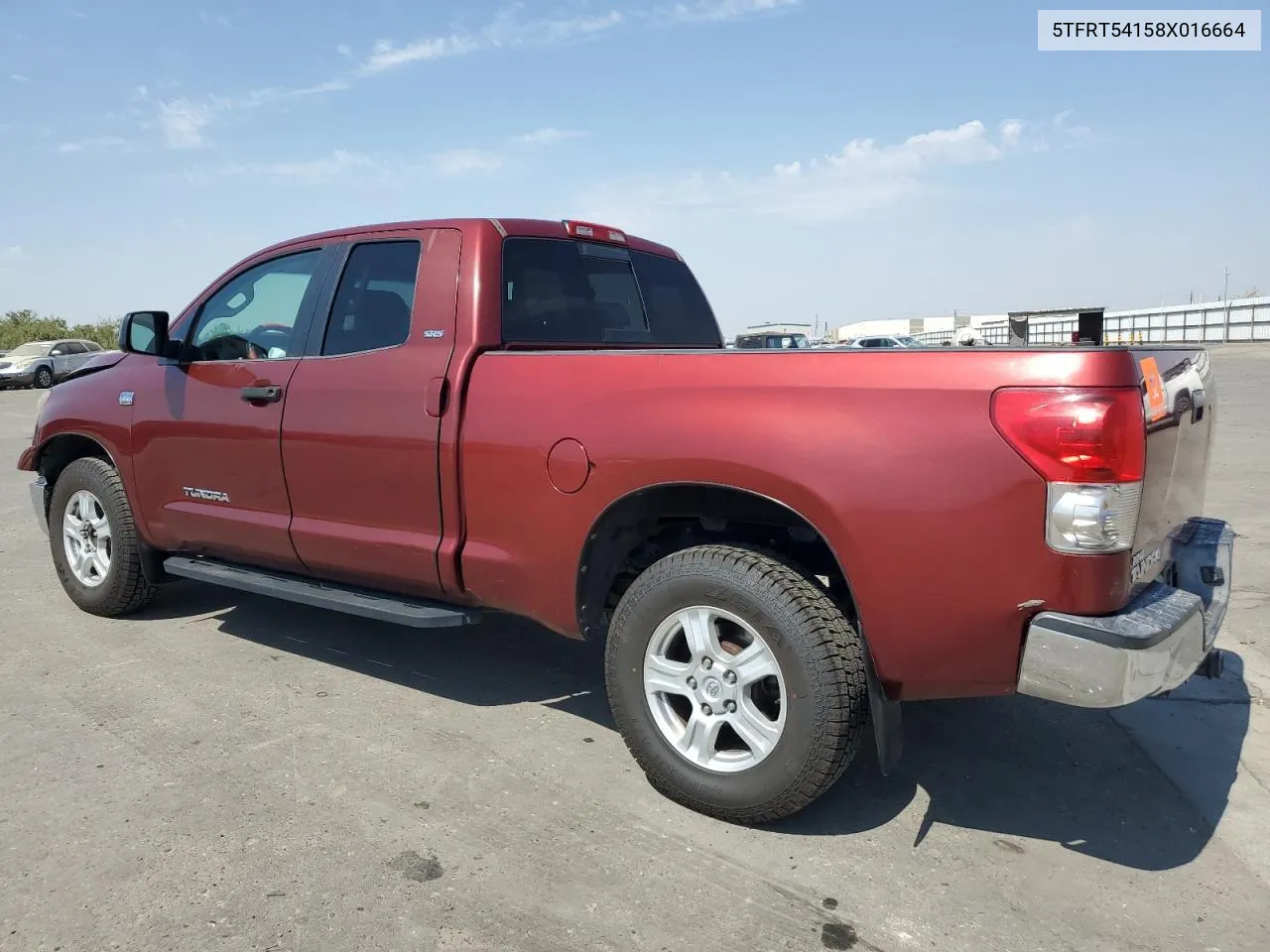 2008 Toyota Tundra Double Cab VIN: 5TFRT54158X016664 Lot: 70540974