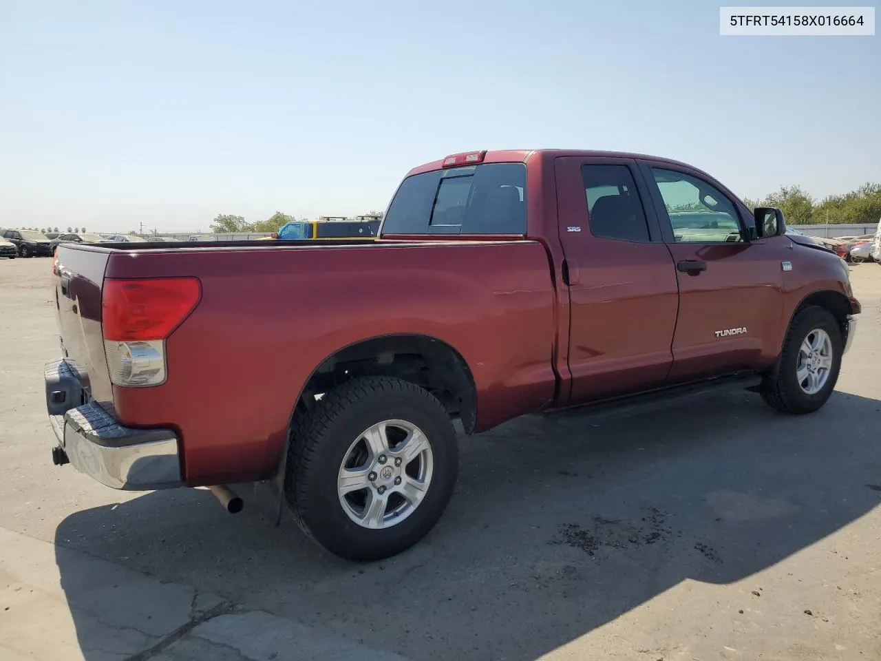 2008 Toyota Tundra Double Cab VIN: 5TFRT54158X016664 Lot: 70540974