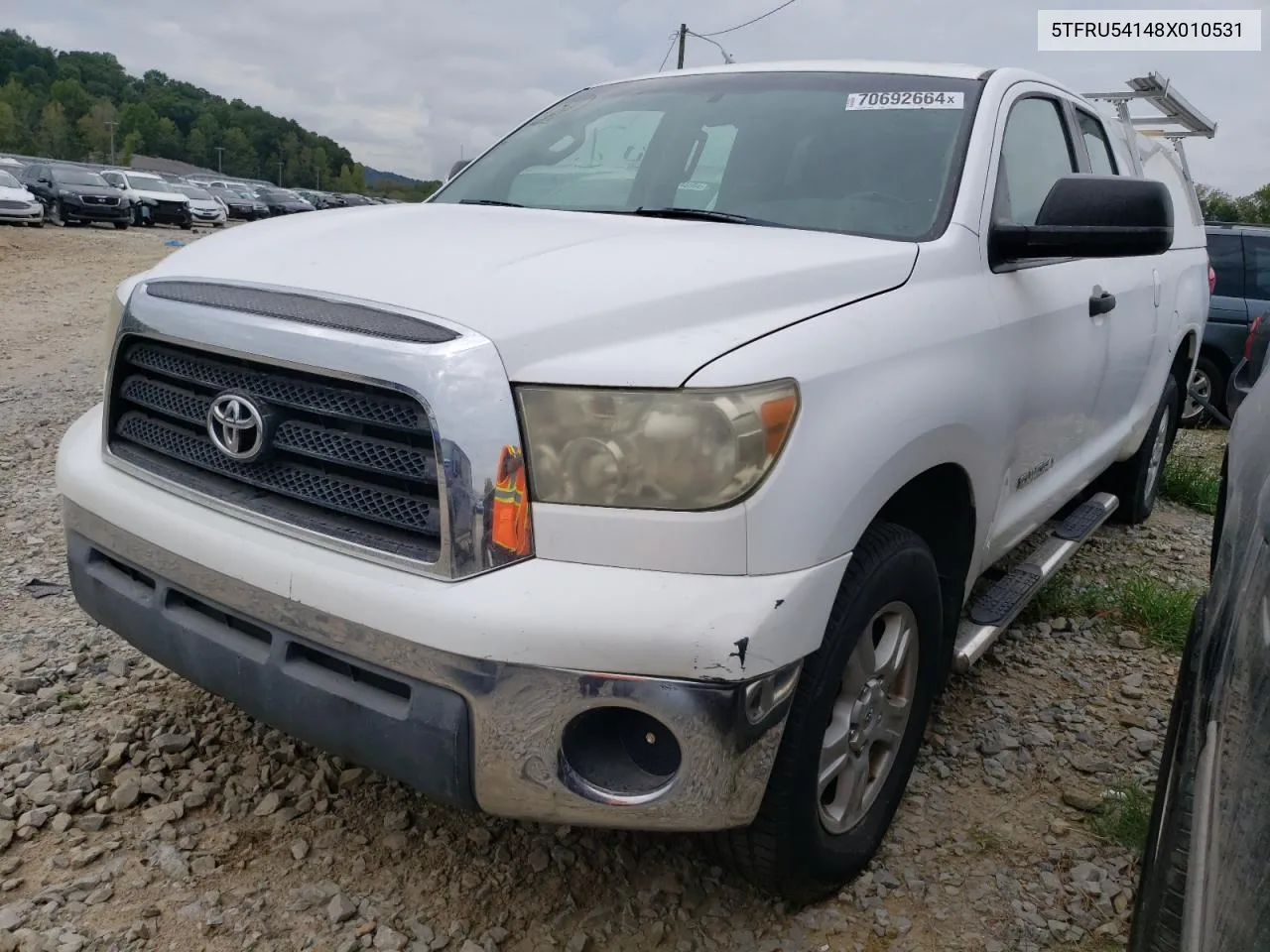 2008 Toyota Tundra Double Cab VIN: 5TFRU54148X010531 Lot: 70692664