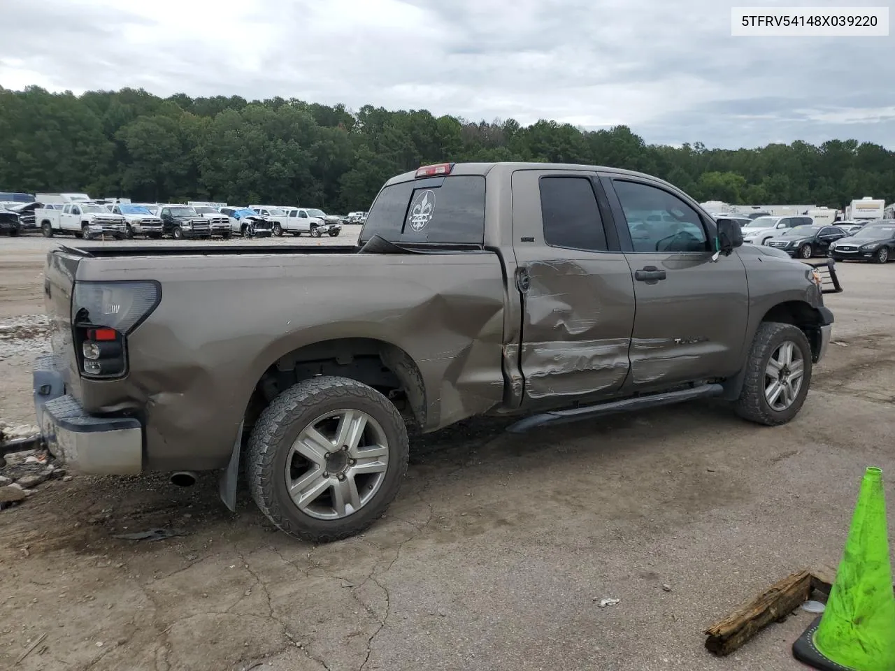 2008 Toyota Tundra Double Cab VIN: 5TFRV54148X039220 Lot: 71215144