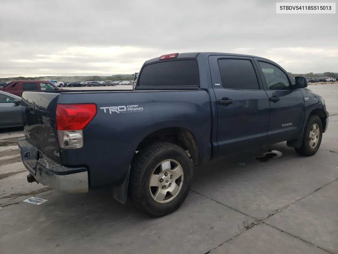 2008 Toyota Tundra Crewmax VIN: 5TBDV54118S515013 Lot: 71227274